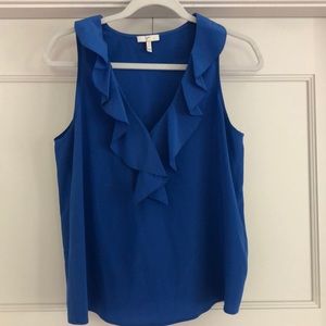 JOIE blue silk blouse
